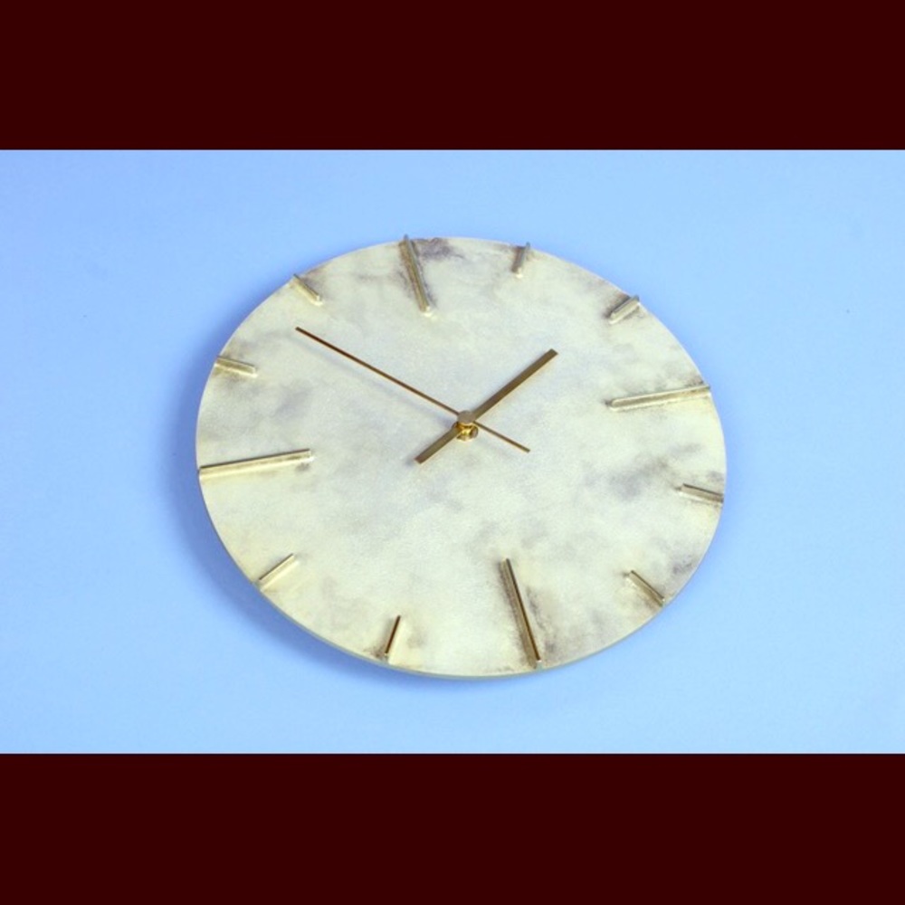 Shin Azumi Lemnos AZ15-06 10” Brass Wall Clock